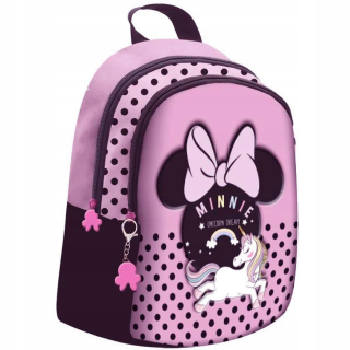 Viackomorový batoh do škôlky Minnie Mouse Benjamin pre dievčatá, čierny, Odtiene ružovej, Multicolor